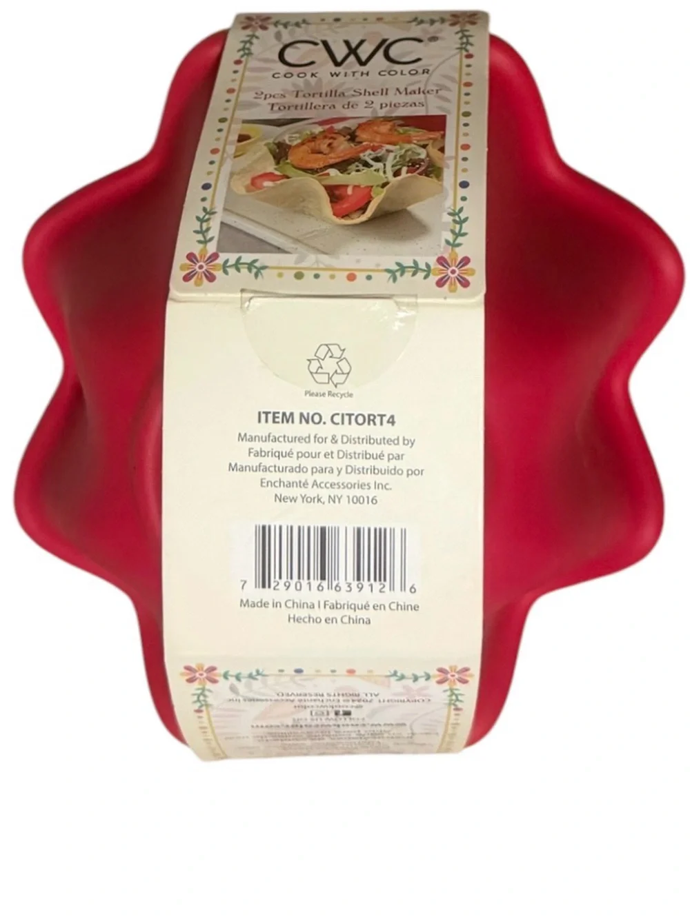 CWC Cook With Color 2pc Tortilla Shell Maker - Picture 3 of 3